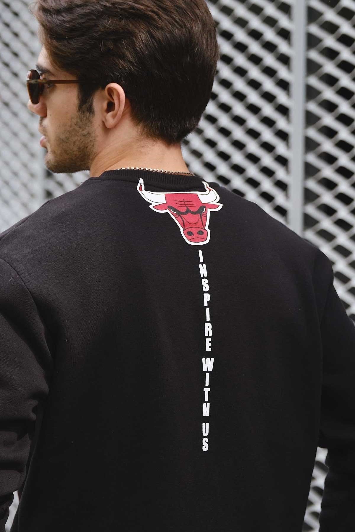 Bol Kalıp Chigago Bulls Sweatshirt 