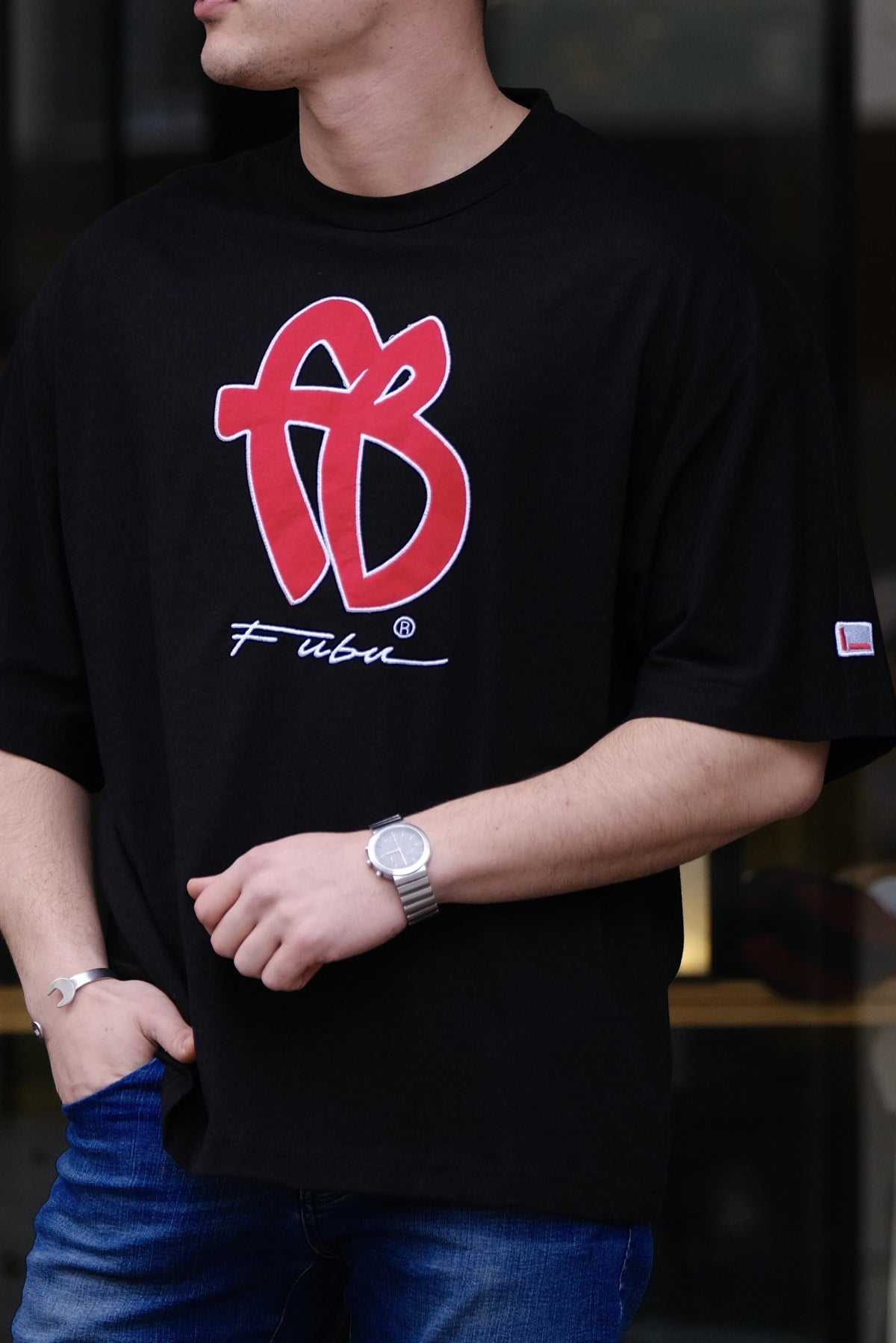 Fubu Oversize T-Shirt Siyah