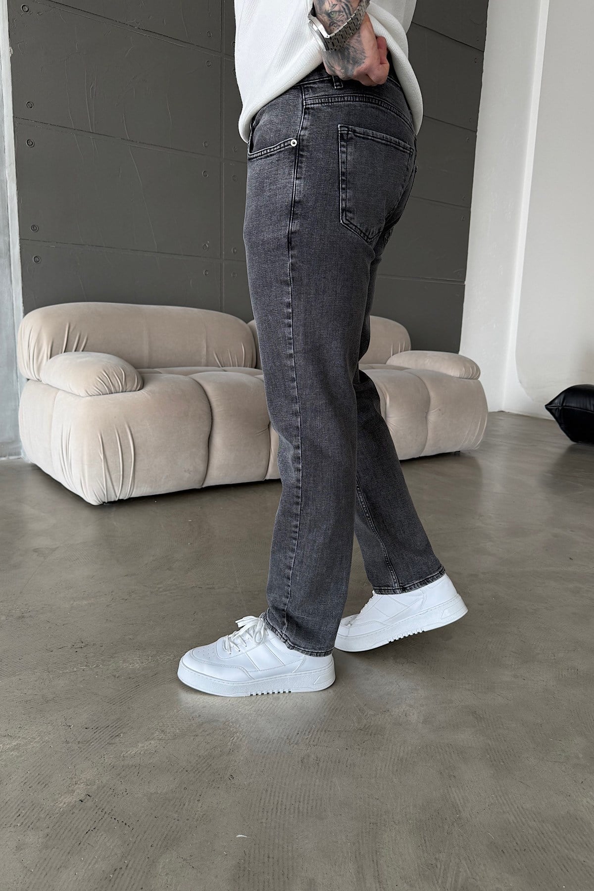 Gri Regular Fit Jean