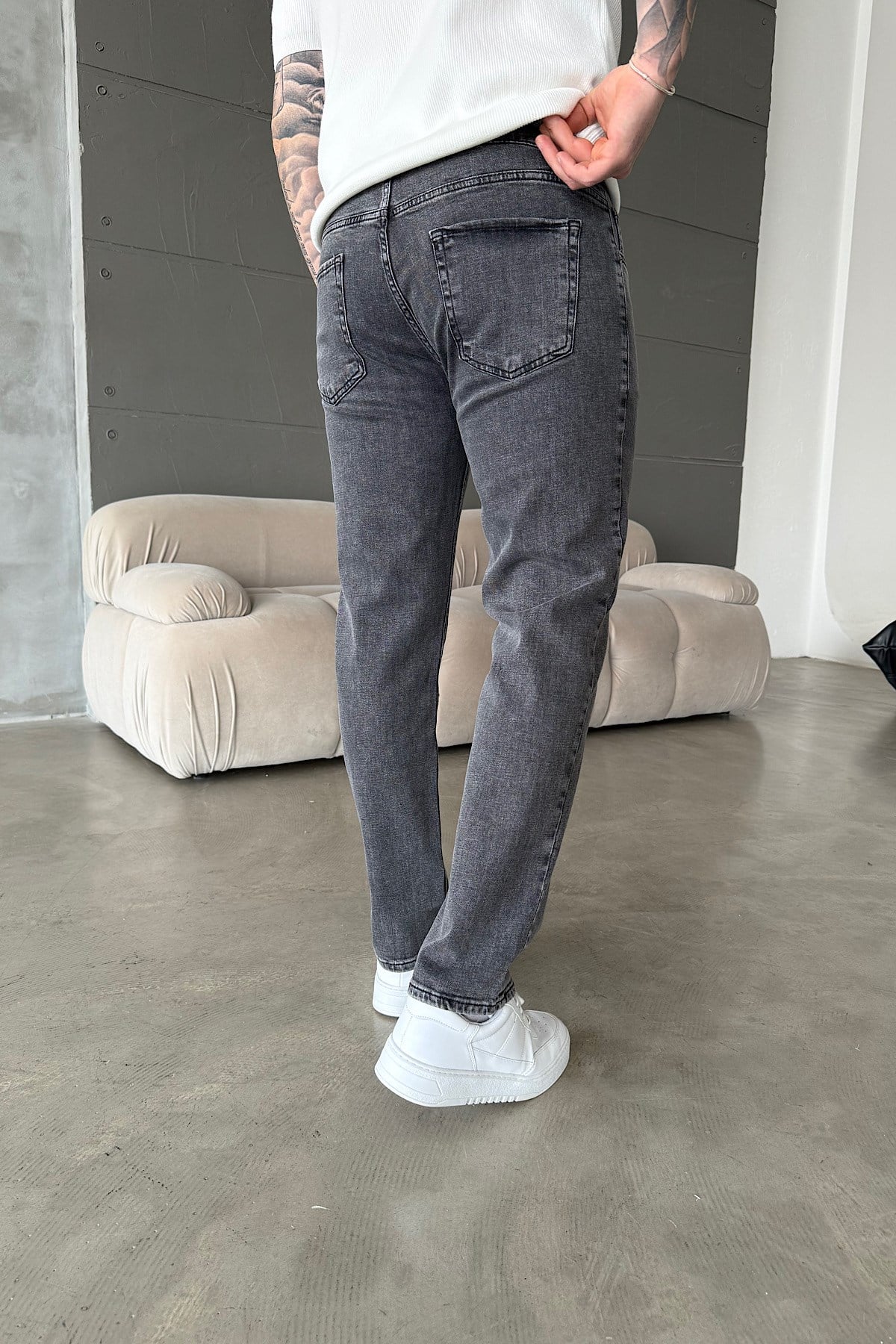 Gri Regular Fit Jean