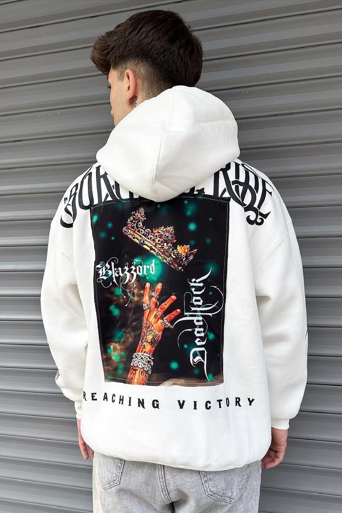Hafif Oversize Kapşonu Sweatshirt