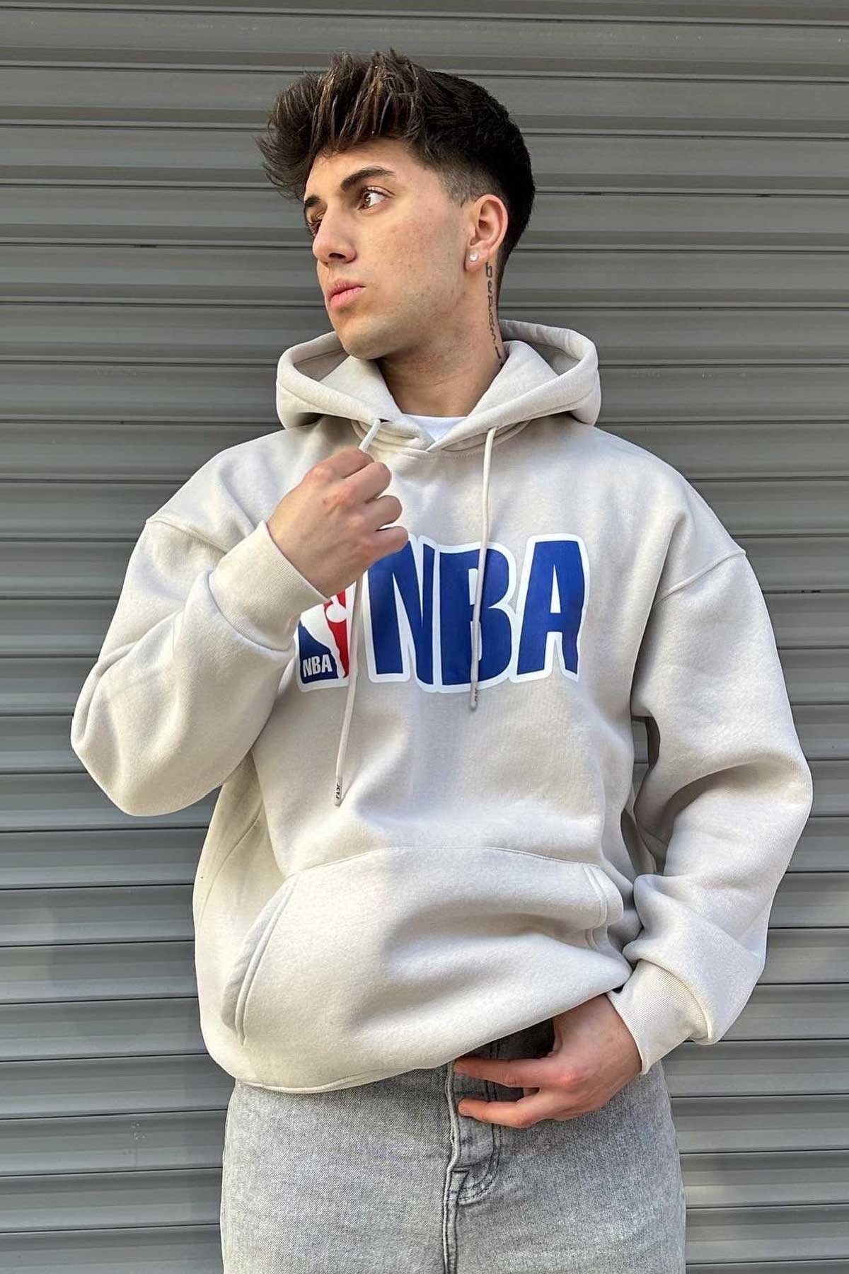 Hafif Oversize NBA Sweatshirt