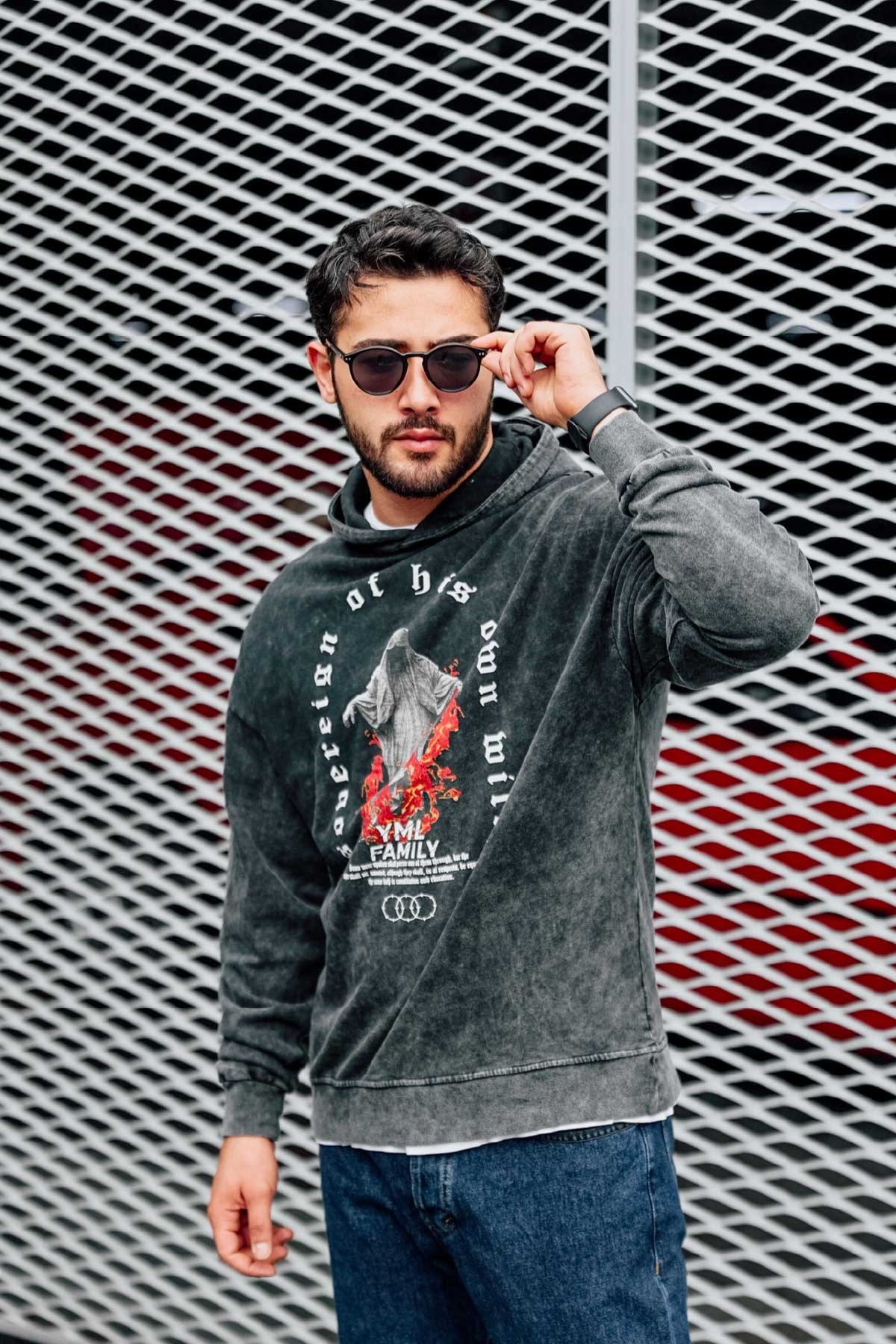 Hafif Oversize Yıkamalı Sweatshirt