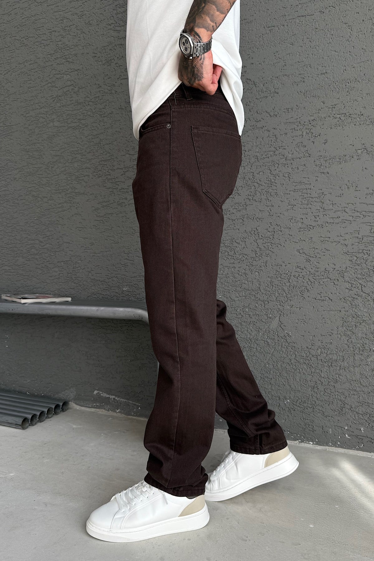 Kahverengi Baggy Pantolon 