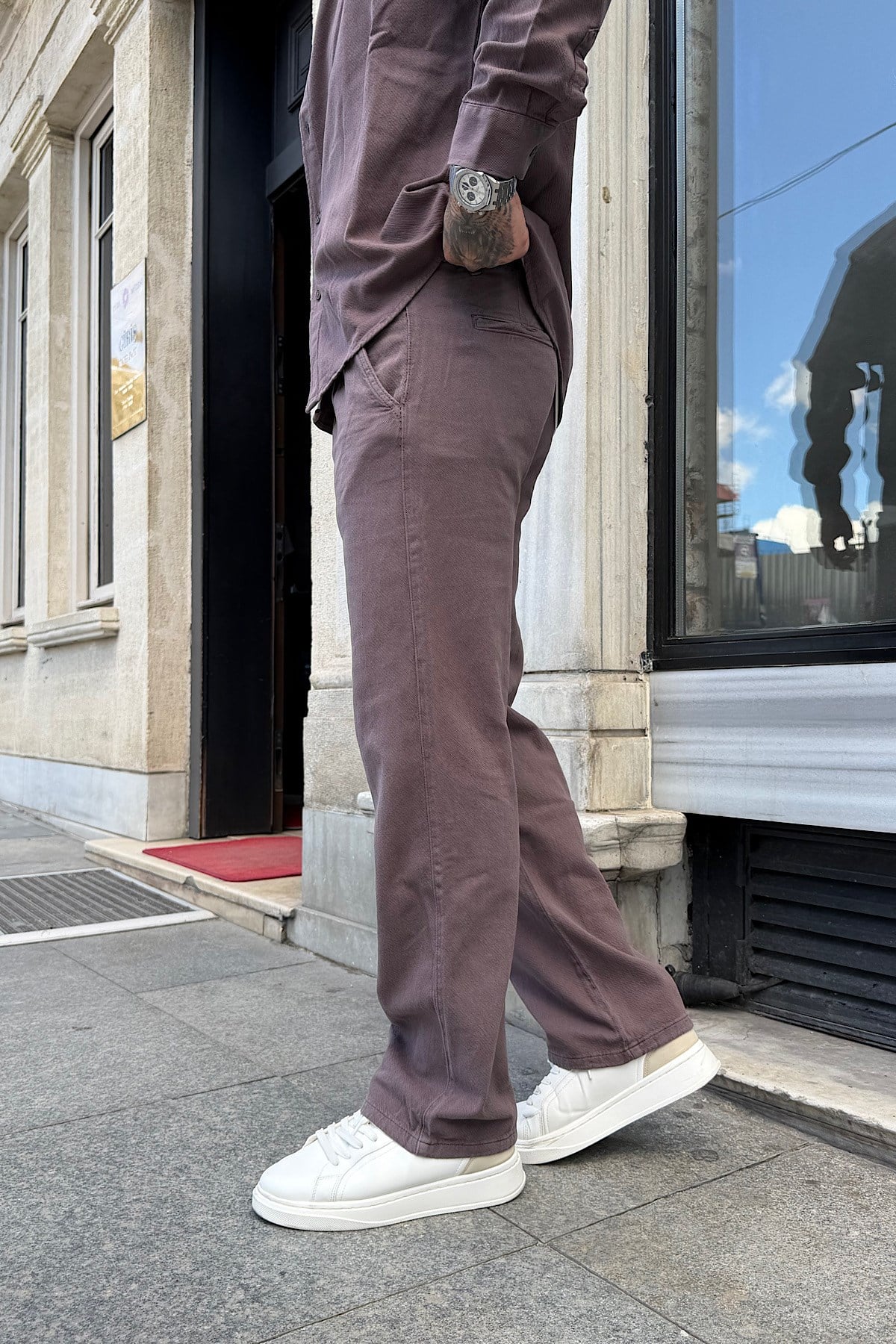 Kahverengi Gabardin Takım