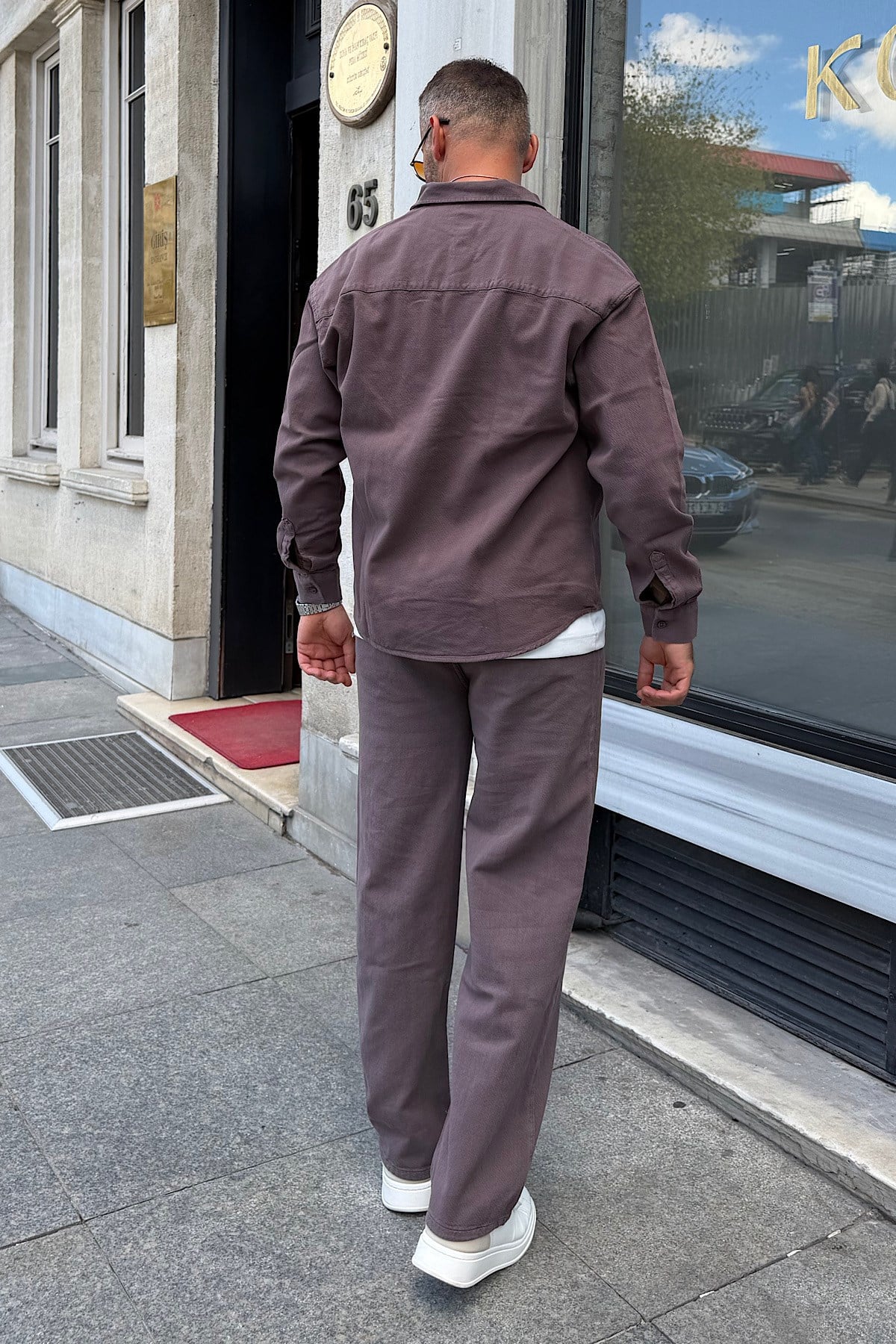 Kahverengi Gabardin Takım