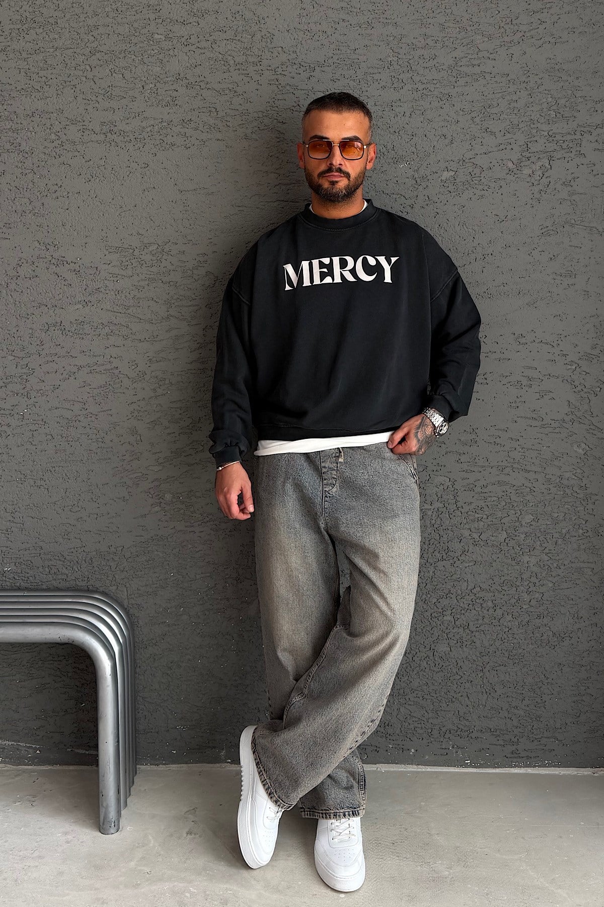 Koyu Gri Mercy Sweatshirt