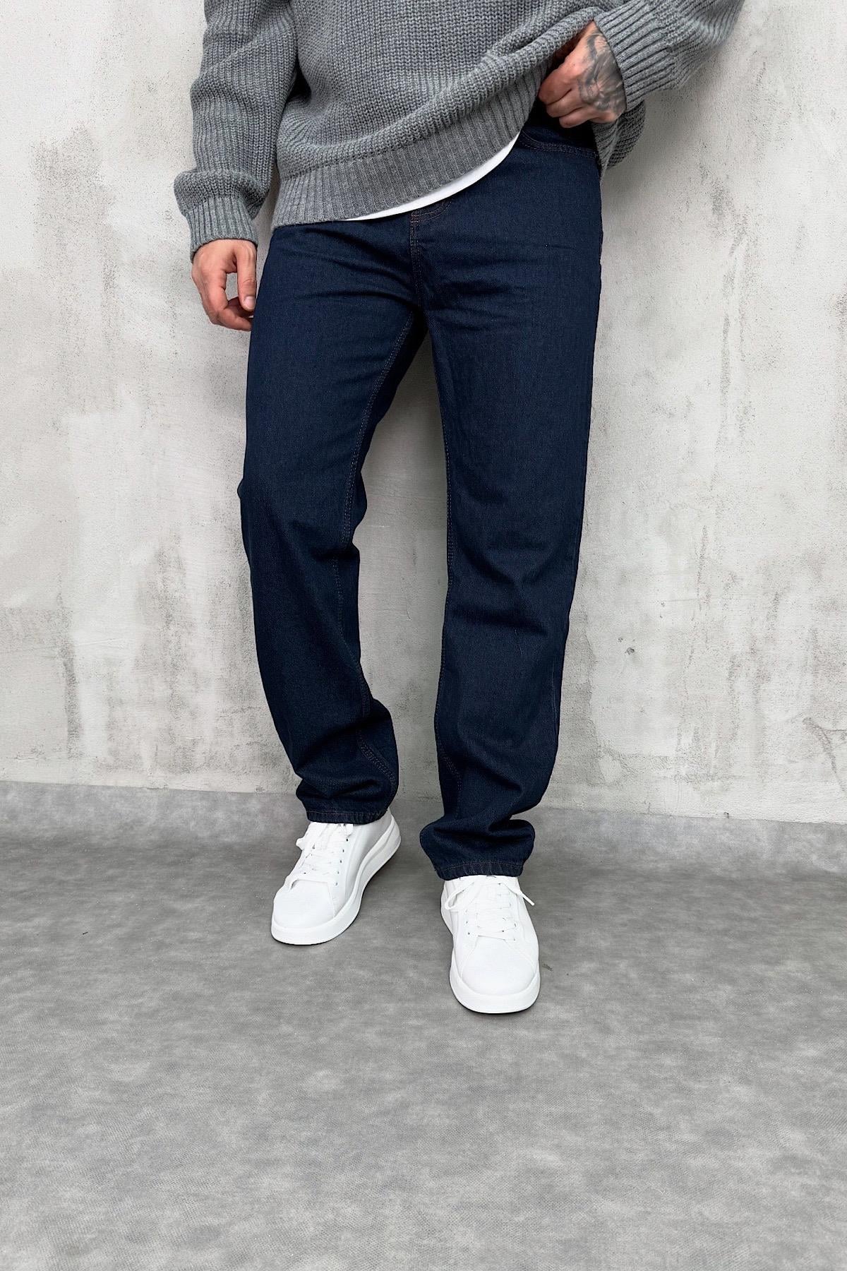 Koyu Lacivert Basic Jean
