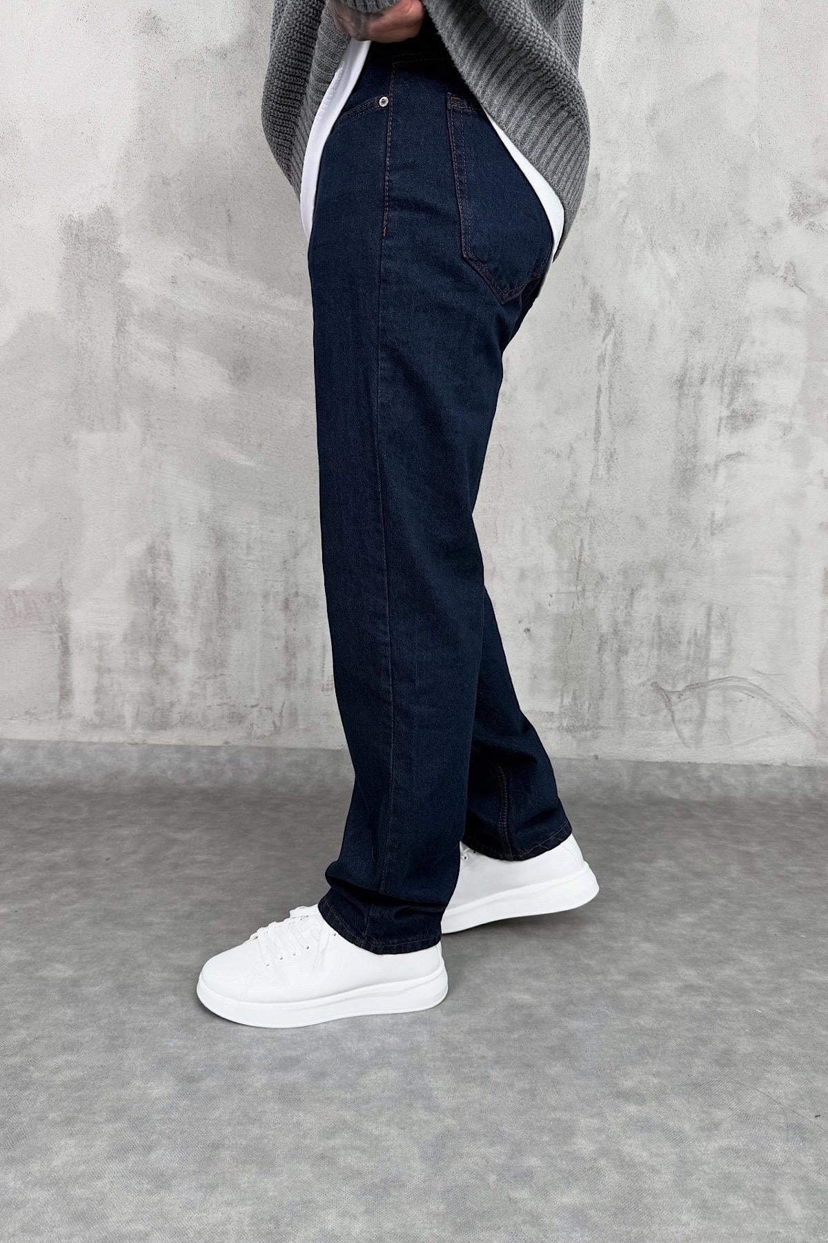 Koyu Lacivert Basic Jean