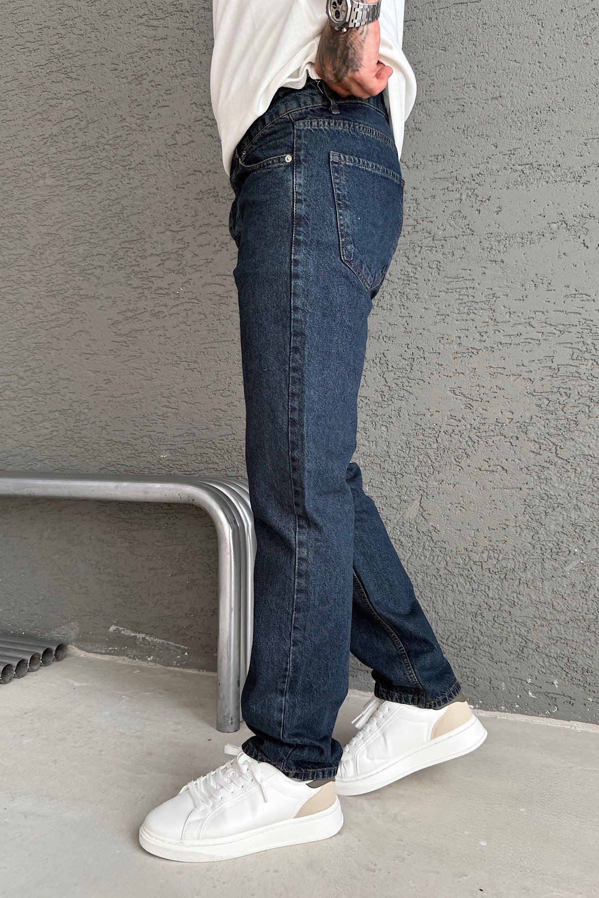 Lacivert Baggy Pantolon