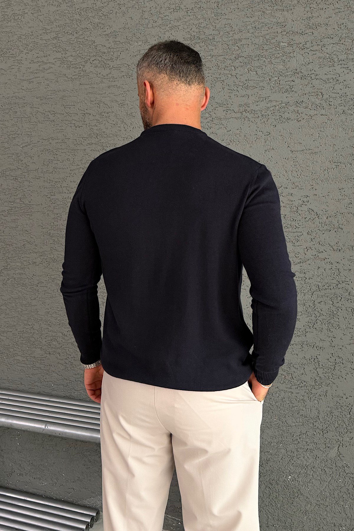 Lacivert Basic Triko 