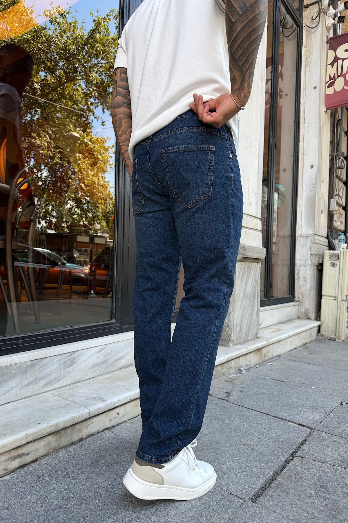 Lacivert Regular Kalıp Pantolon 