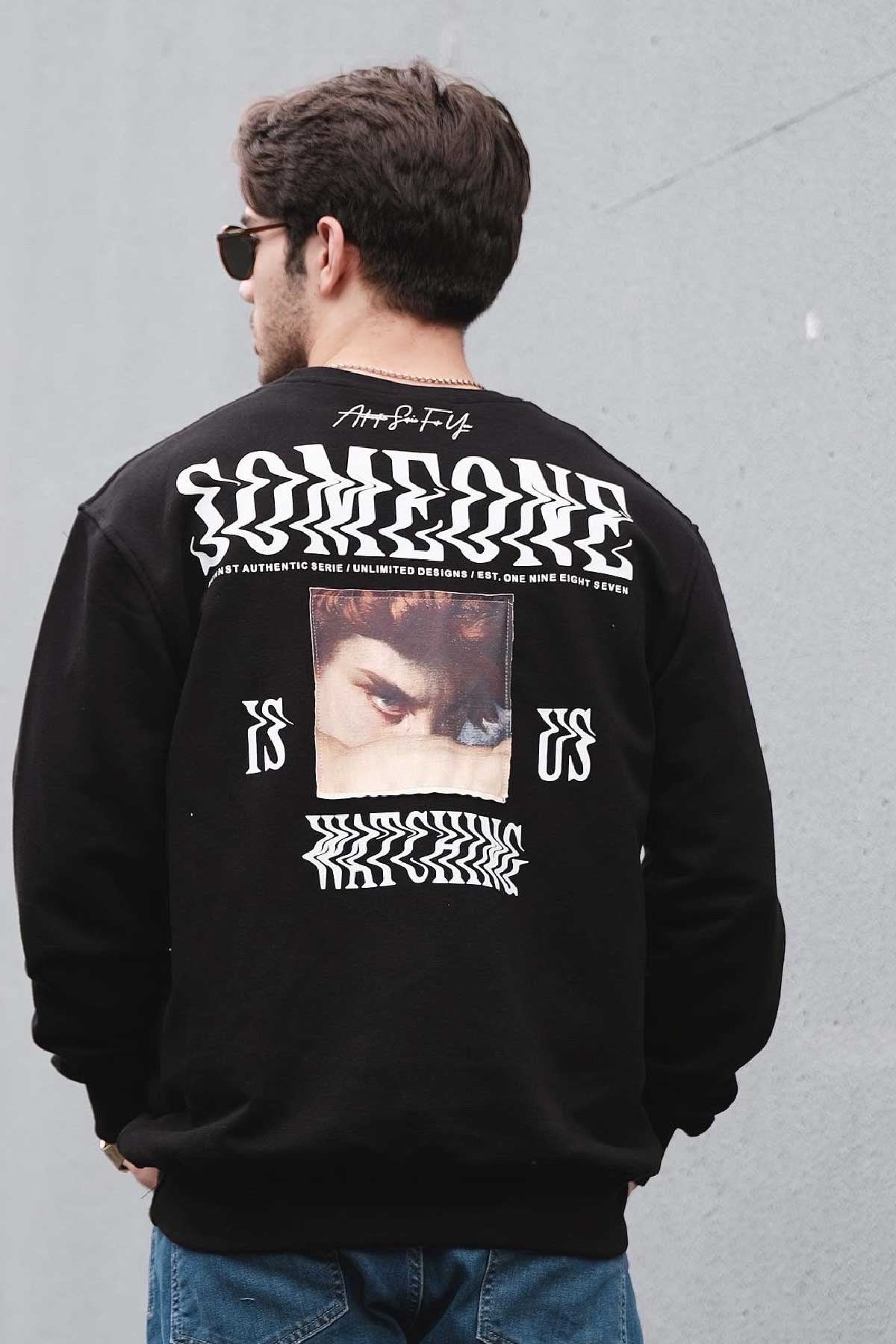 Normal Kalıp Someone Sweatshirt