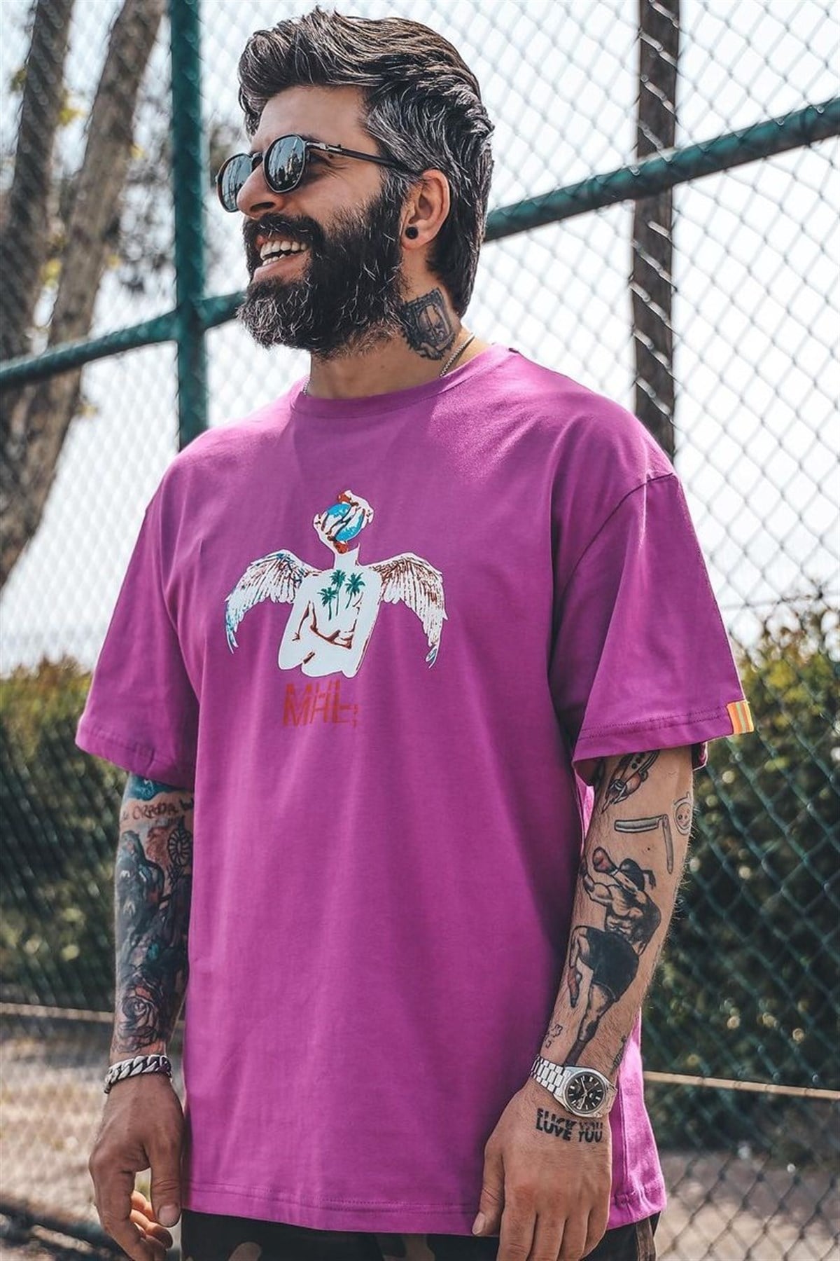 Oversize Angel T-Shirt Mor