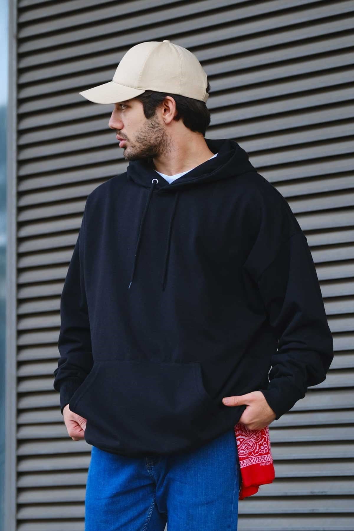 Oversize Arkası Baskılı Sweatshirt