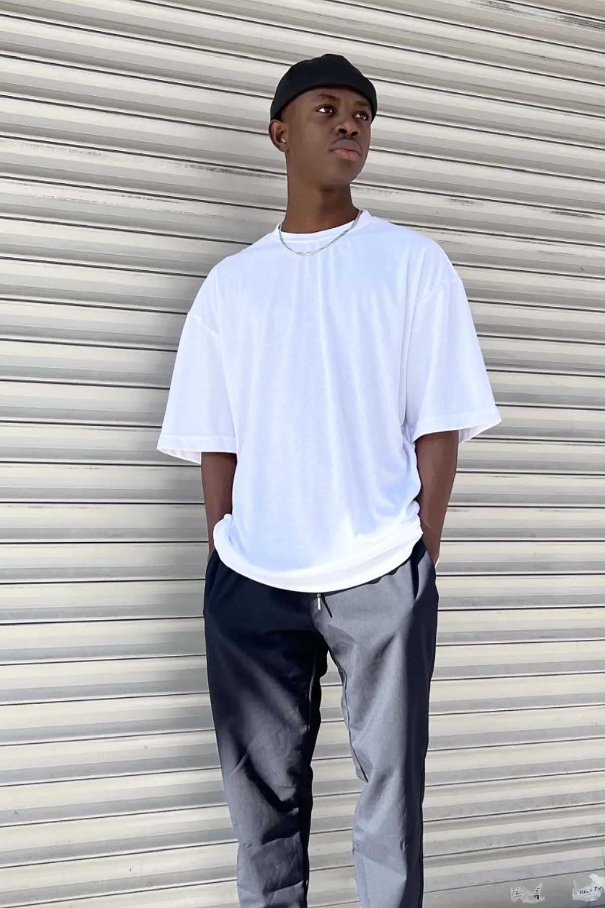 Oversize Basic Beyaz T-Shirt