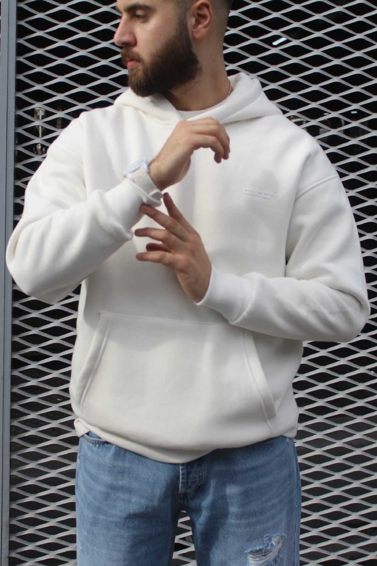 Oversize Baskılı Sweatshirt