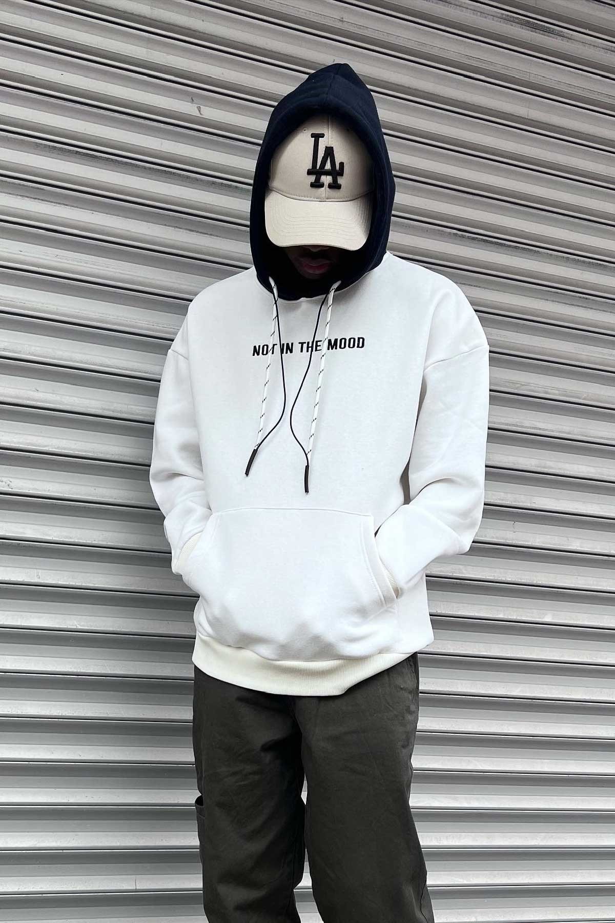 Oversize Beyaz Sweatshirt