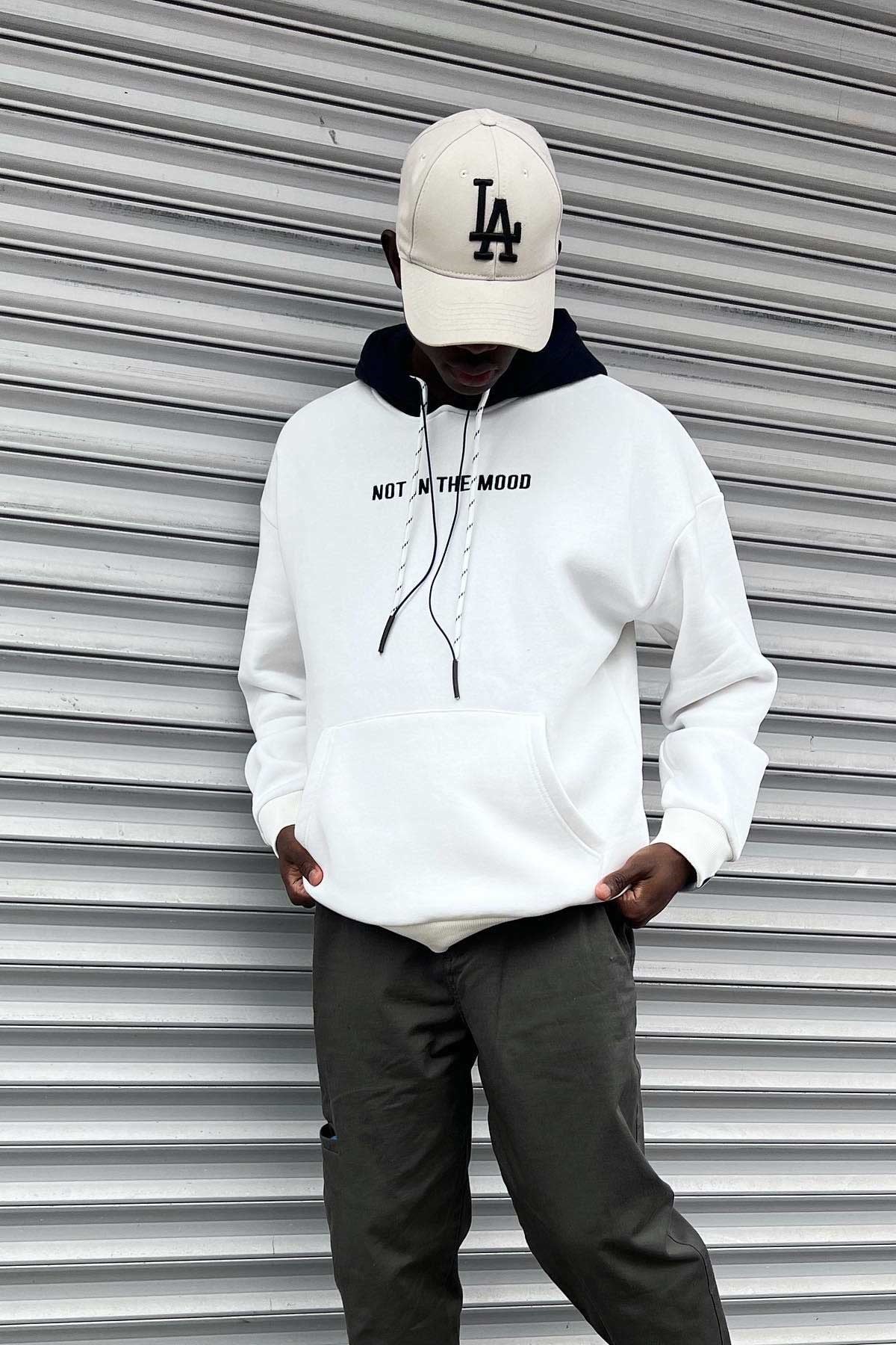 Oversize Beyaz Sweatshirt