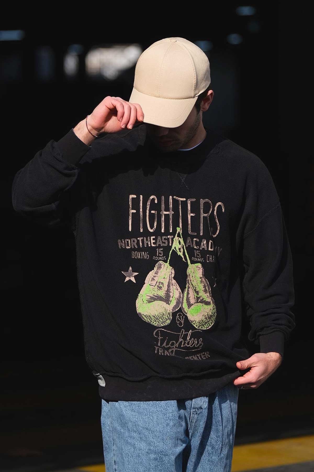 Oversize Çift Taraflı Sweatshirt