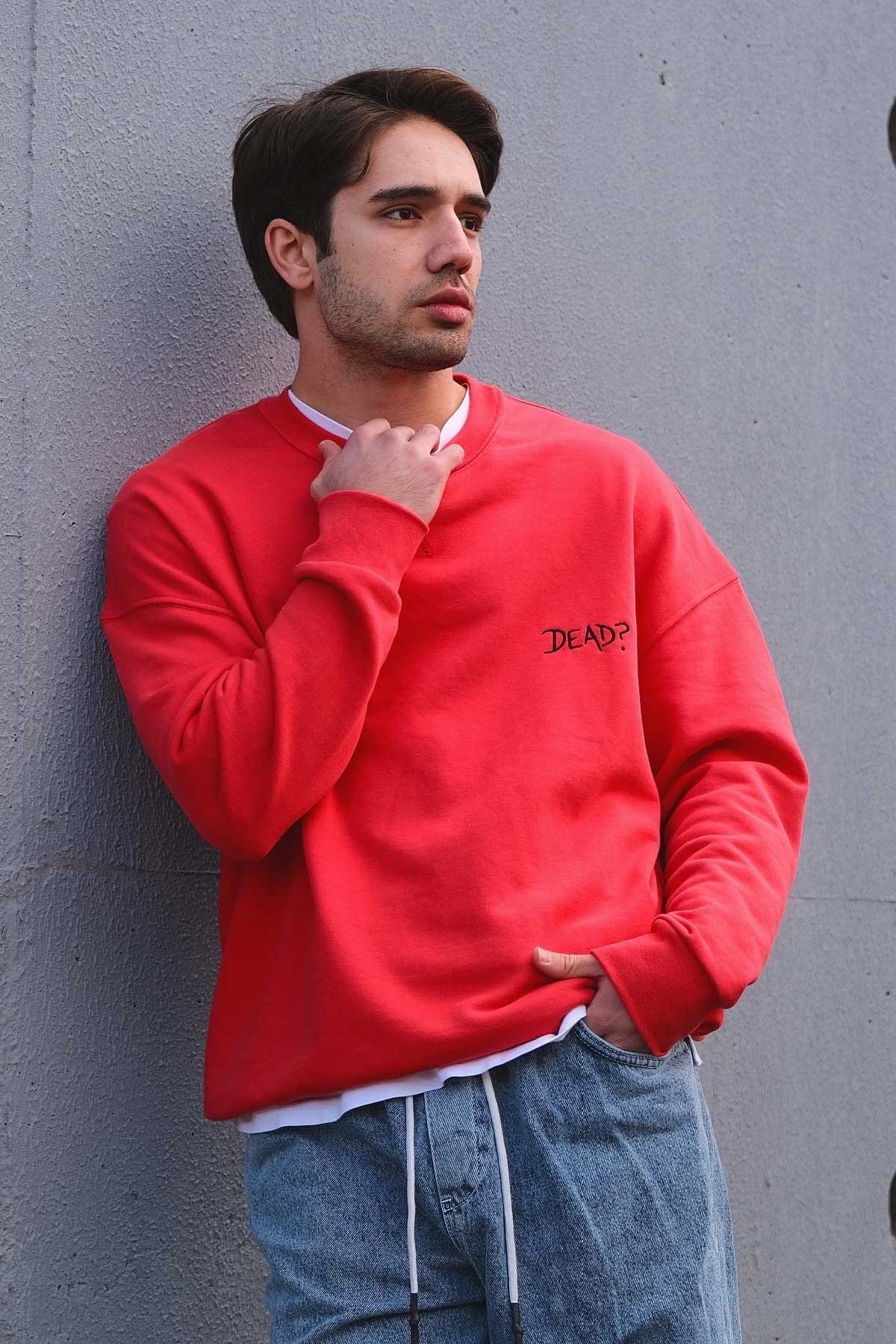 Oversize Çift Taraflı Sweatshirt