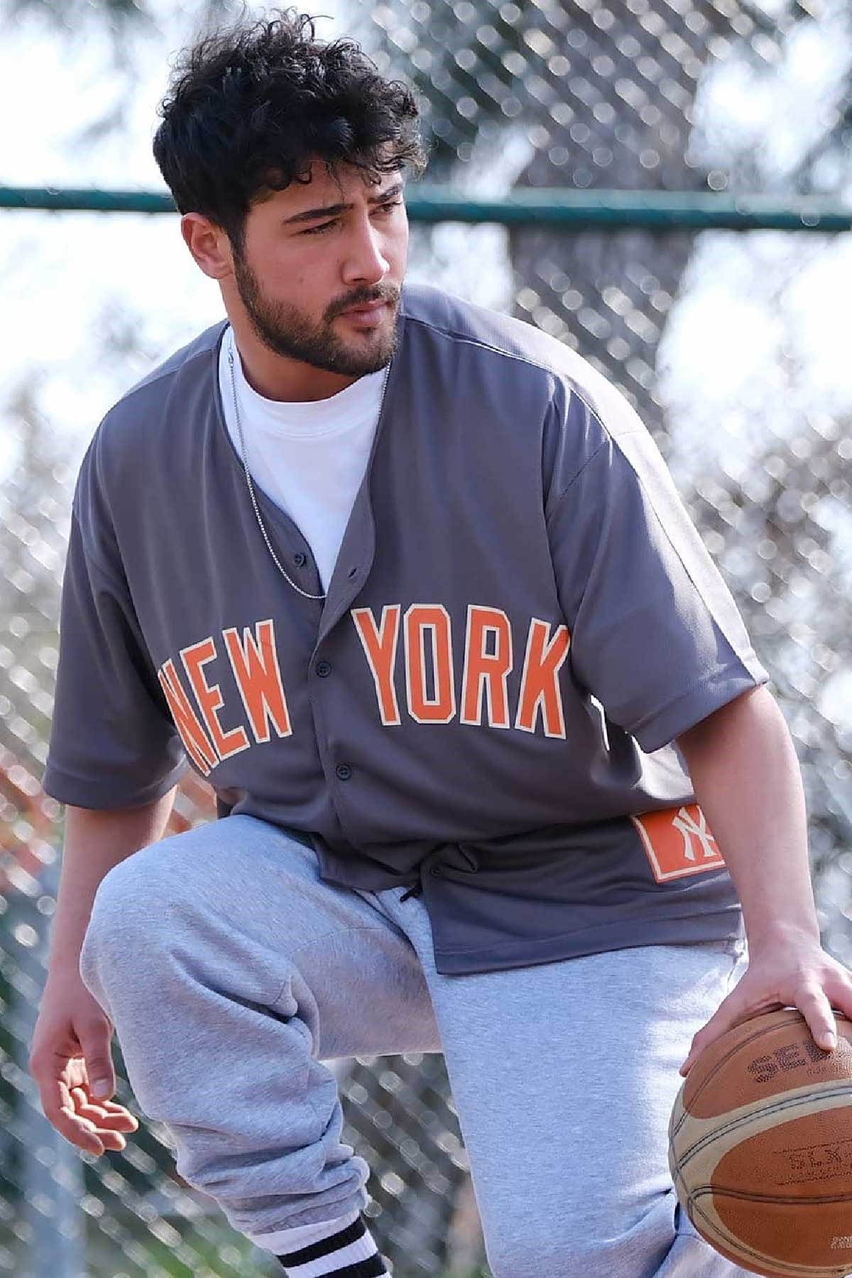 Oversize Gri Ny Forma 