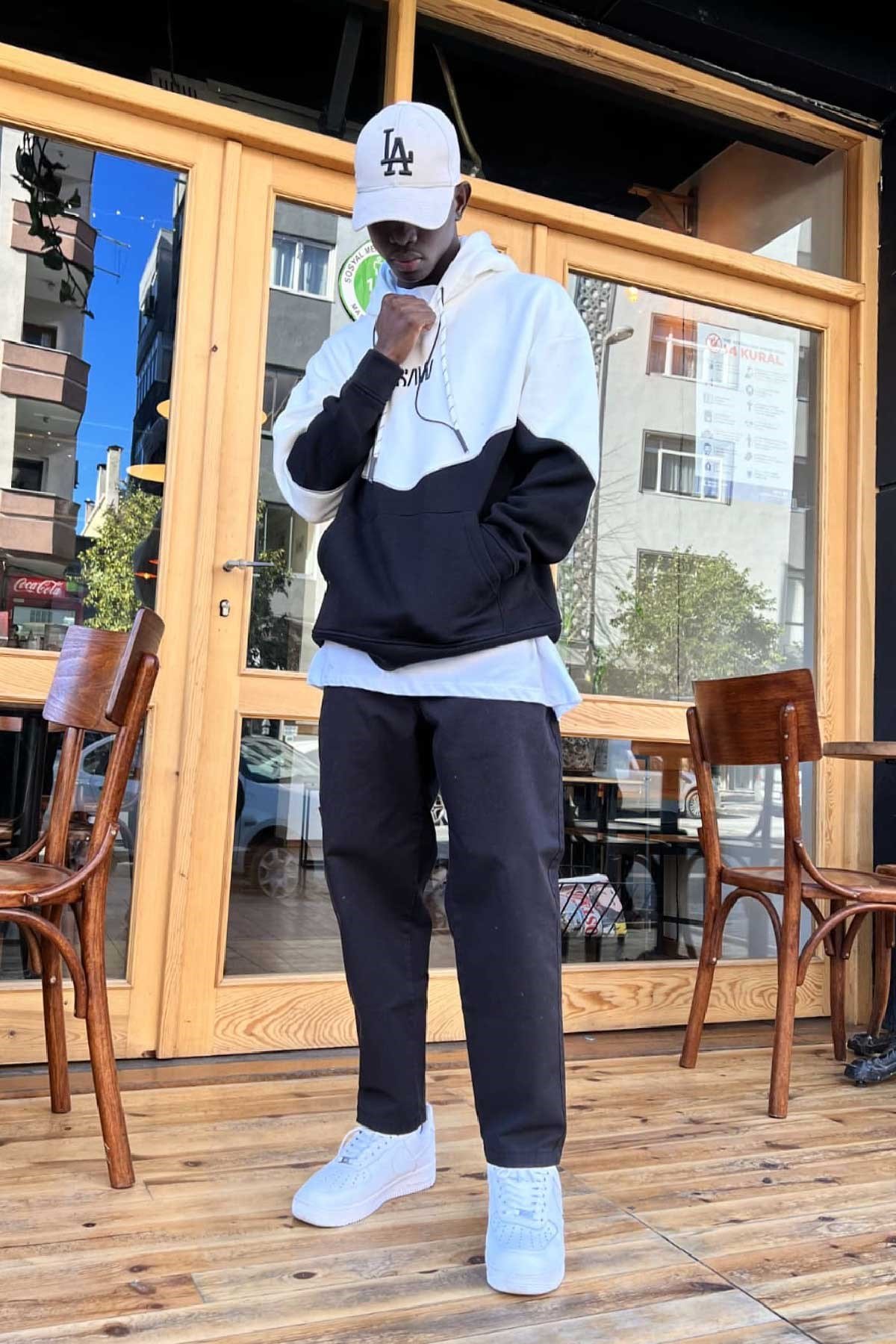 Oversize Kapşonlu Sweatshirt