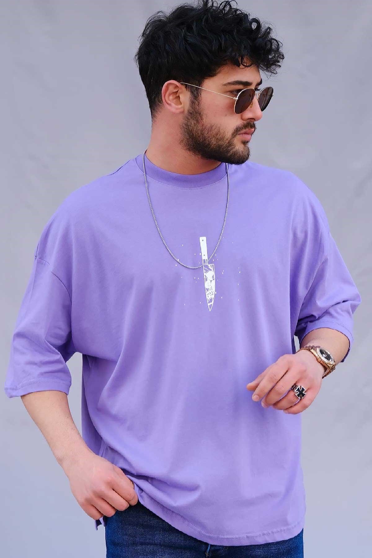 Oversize Knife T-Shirt Mor