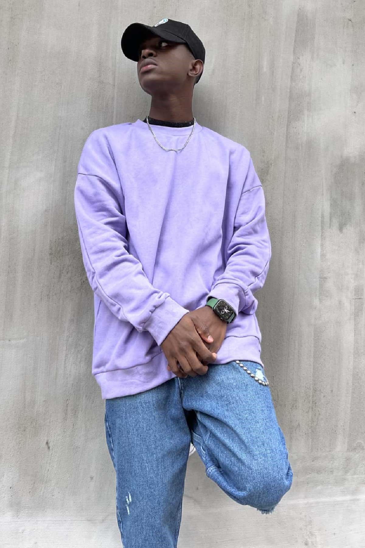 Oversize Lila Sweatshirt