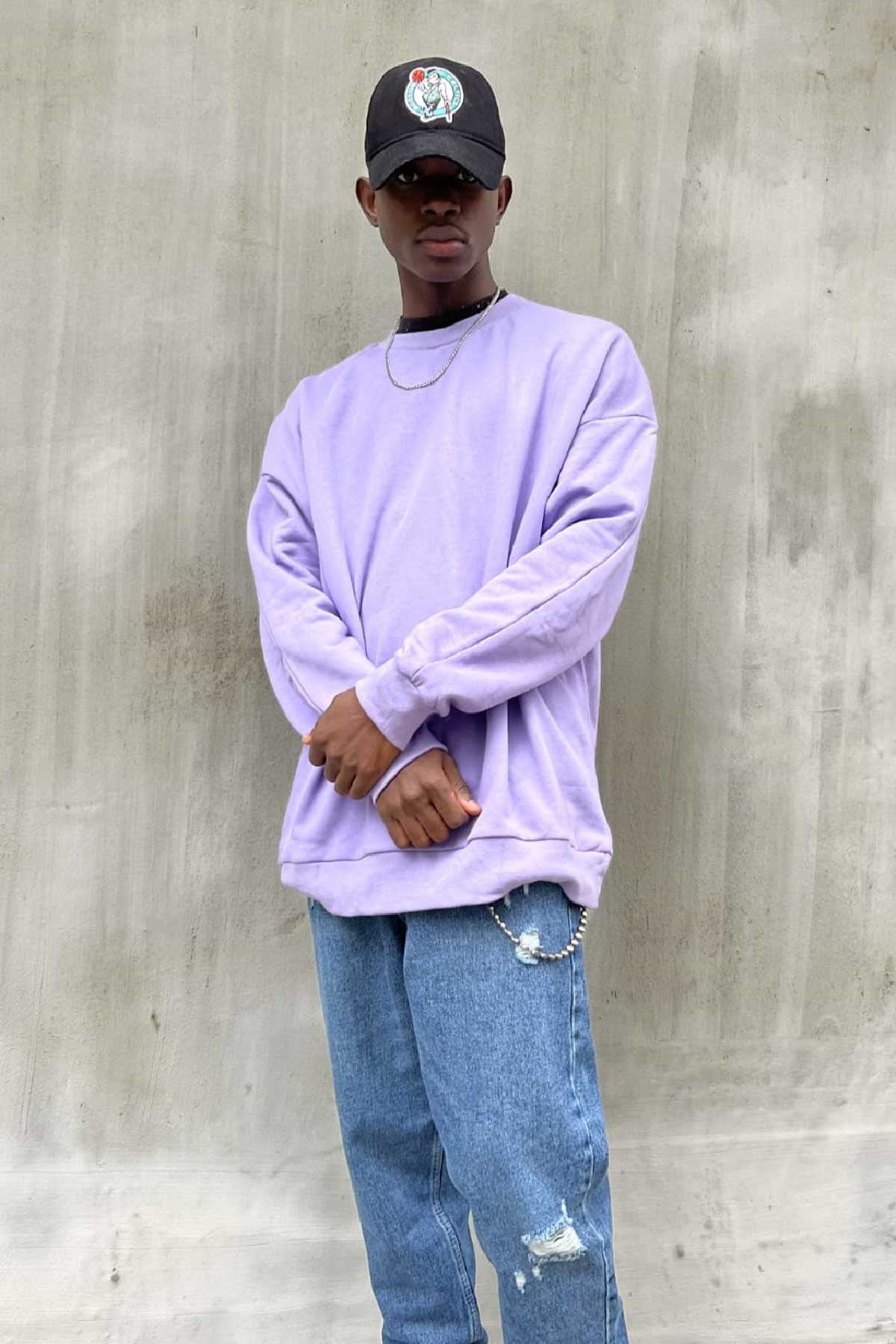 Oversize Lila Sweatshirt