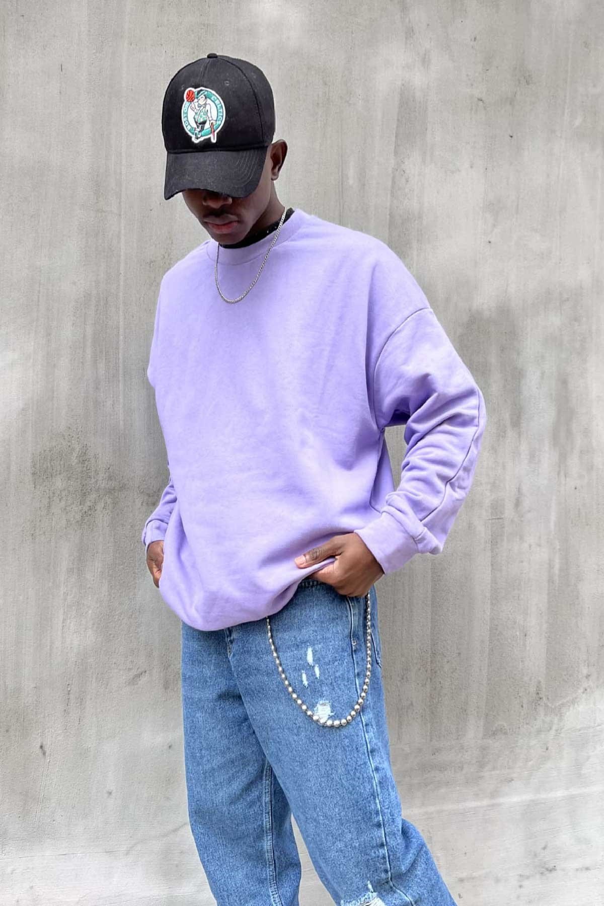 Oversize Lila Sweatshirt