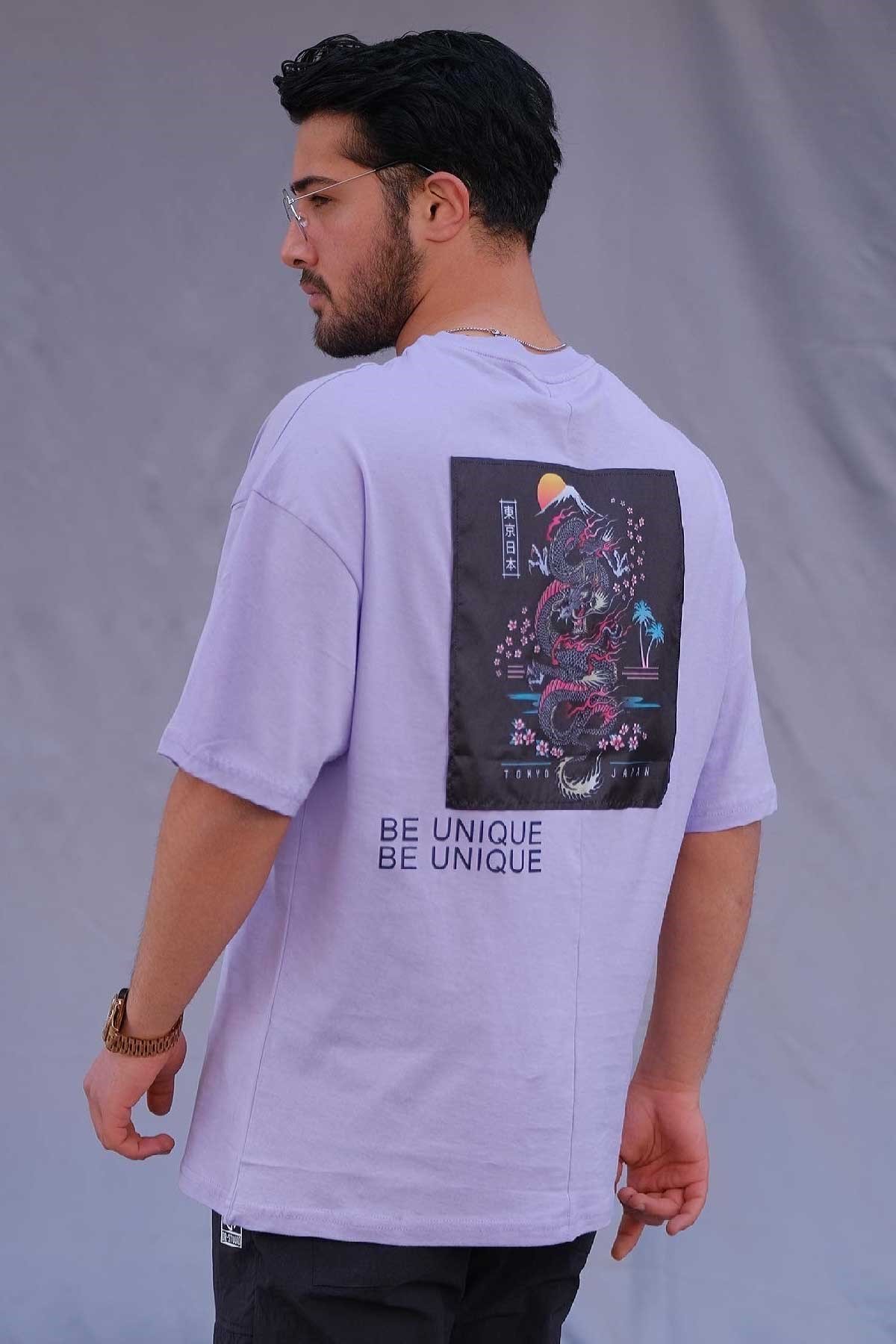 Oversize Lila T-Shirt Be Unique