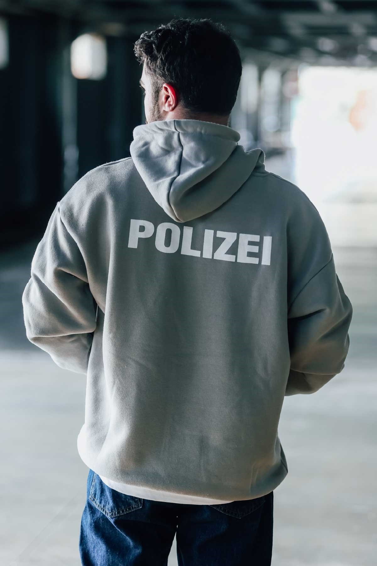 Oversize Polızeı Sweatshirt