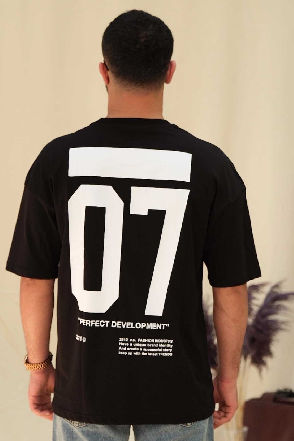 Oversize Siyah 07 T-Shirt