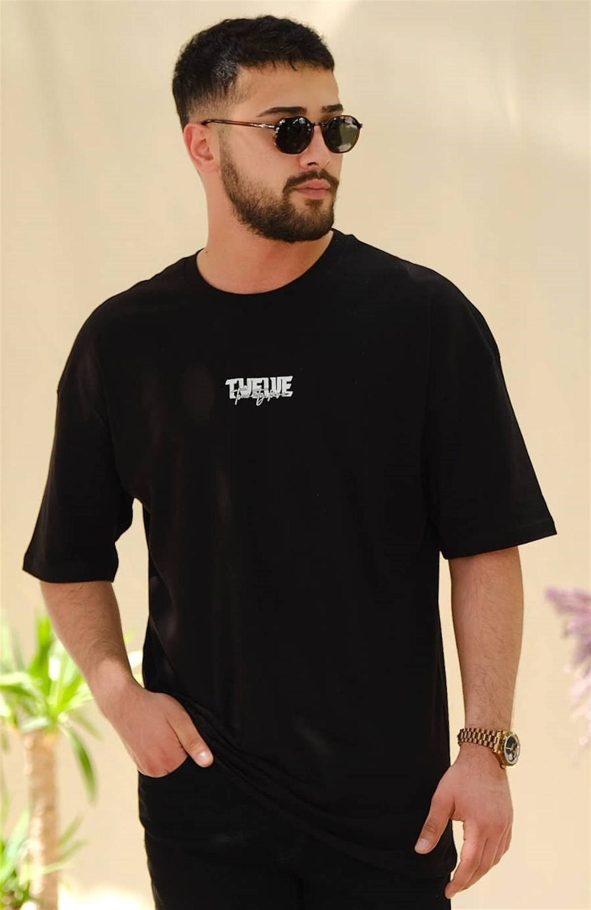 Oversize Siyah Allure T-Shirt