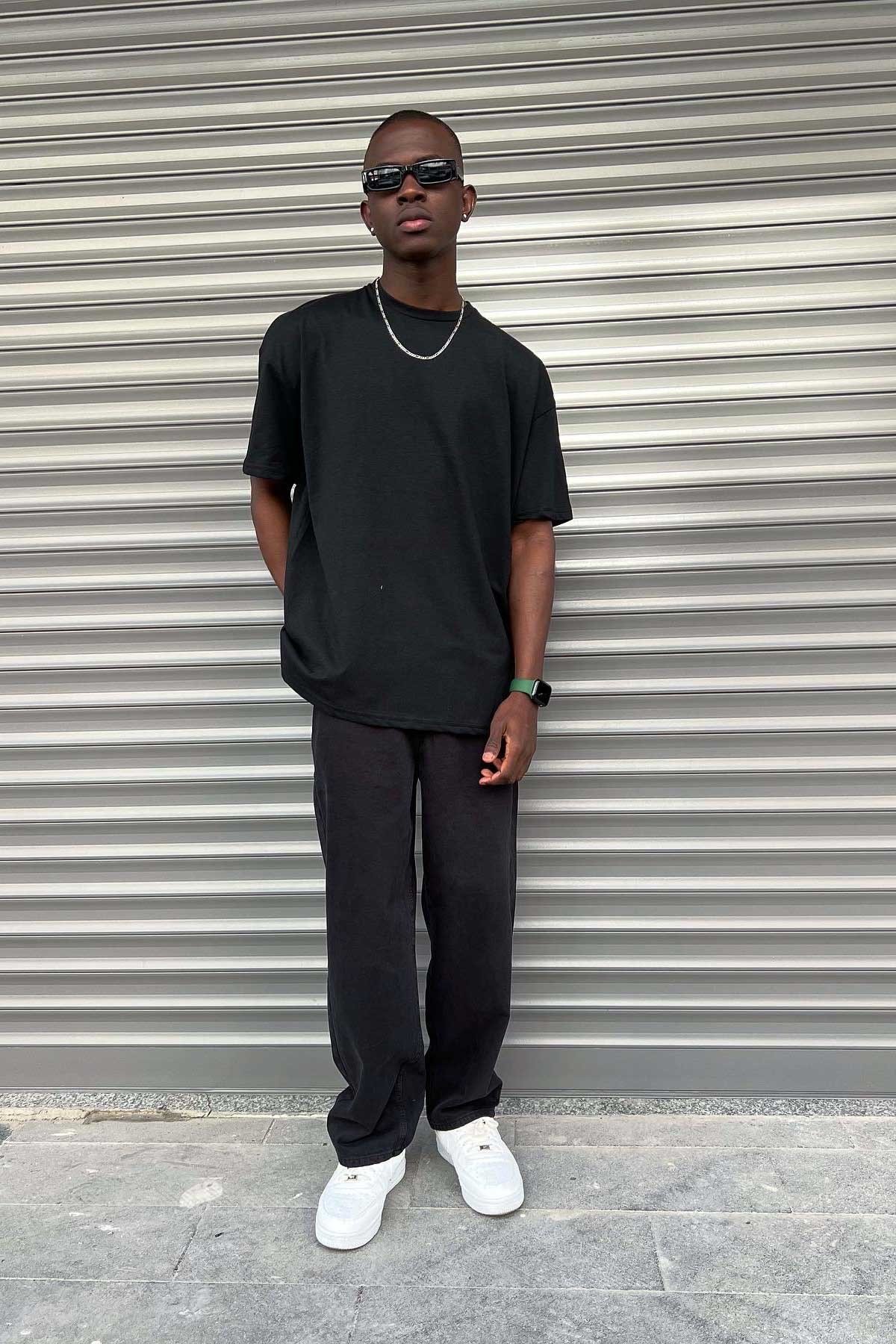 Oversize Siyah T-Shirt