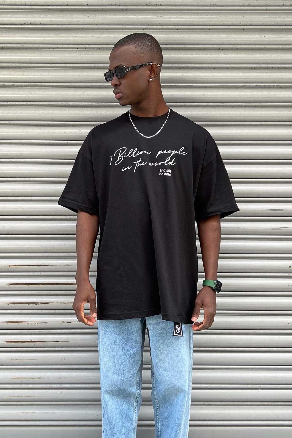 Oversize Siyah T-Shirt