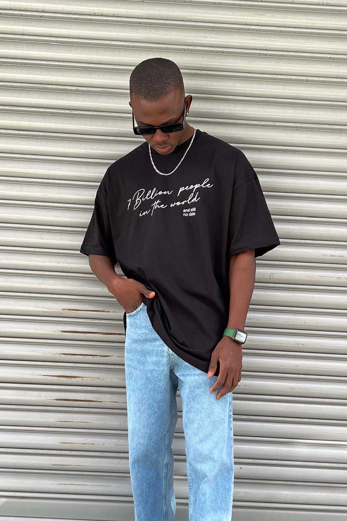 Oversize Siyah T-Shirt