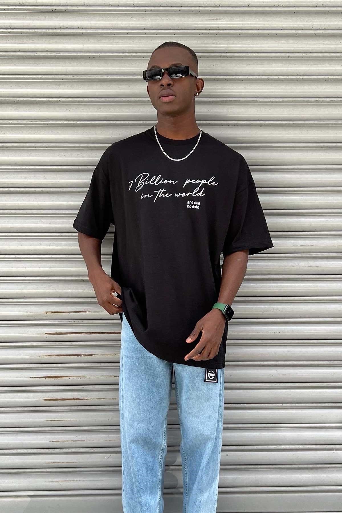 Oversize Siyah T-Shirt