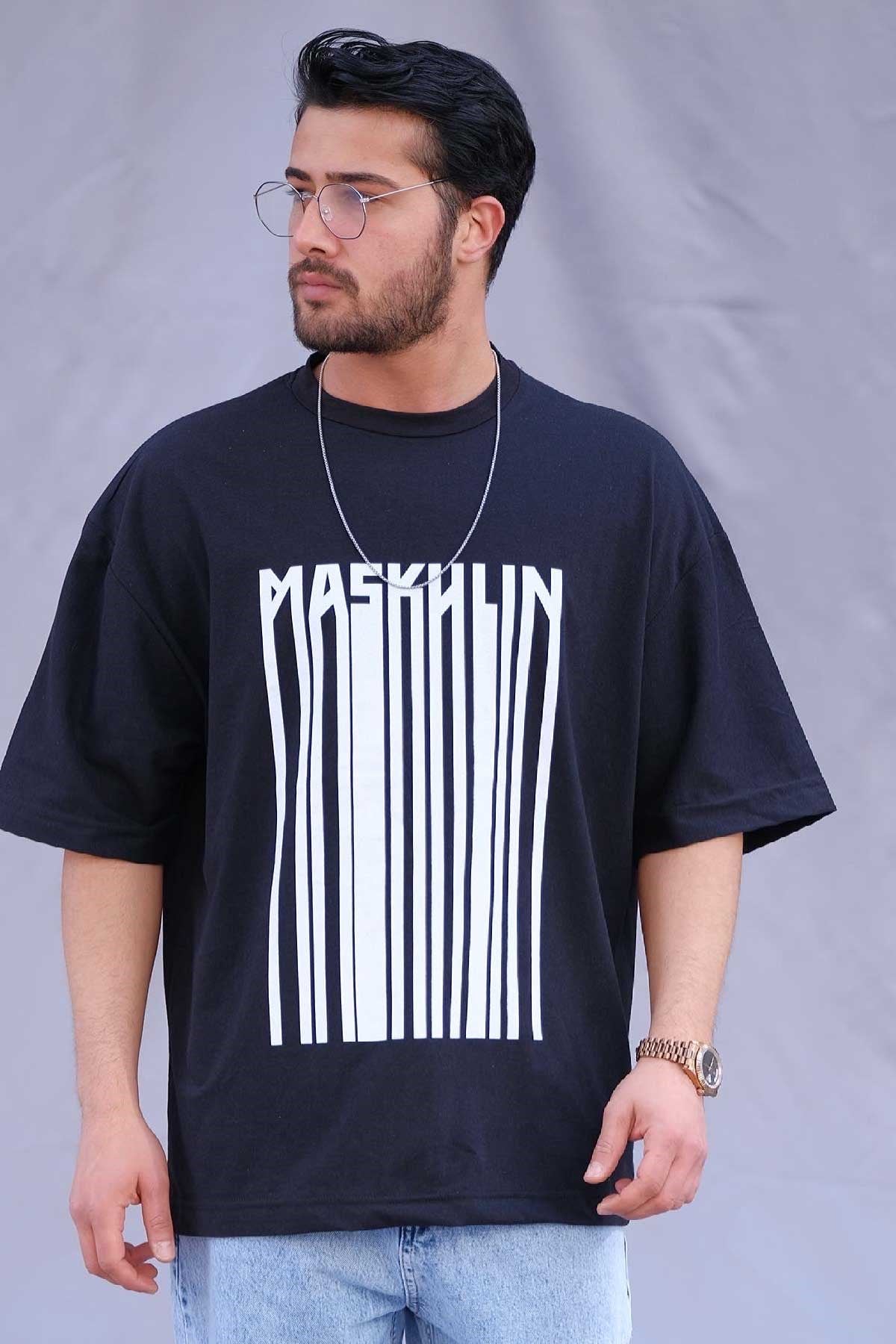 Oversize Siyah T-Shirt Maskulin