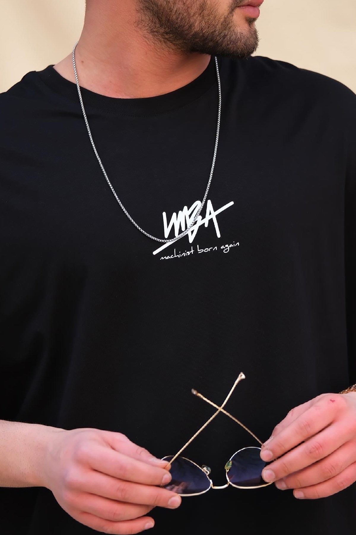 Oversize T-shirt Siyah M-B-A
