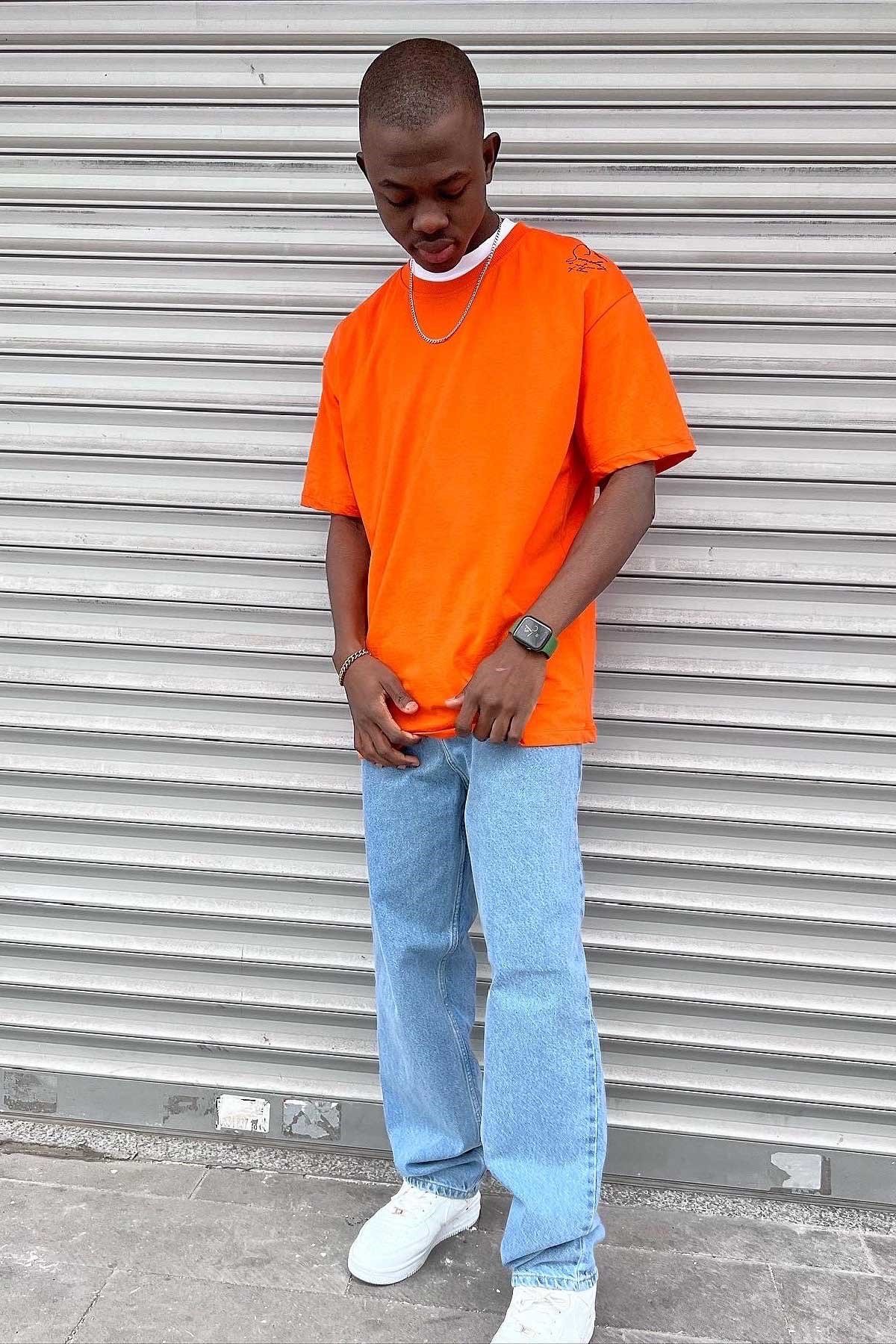 Oversize Turuncu T-Shirt