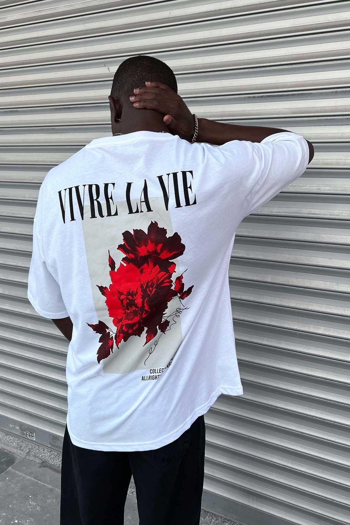 Oversize Vivre La Vie Tshirt