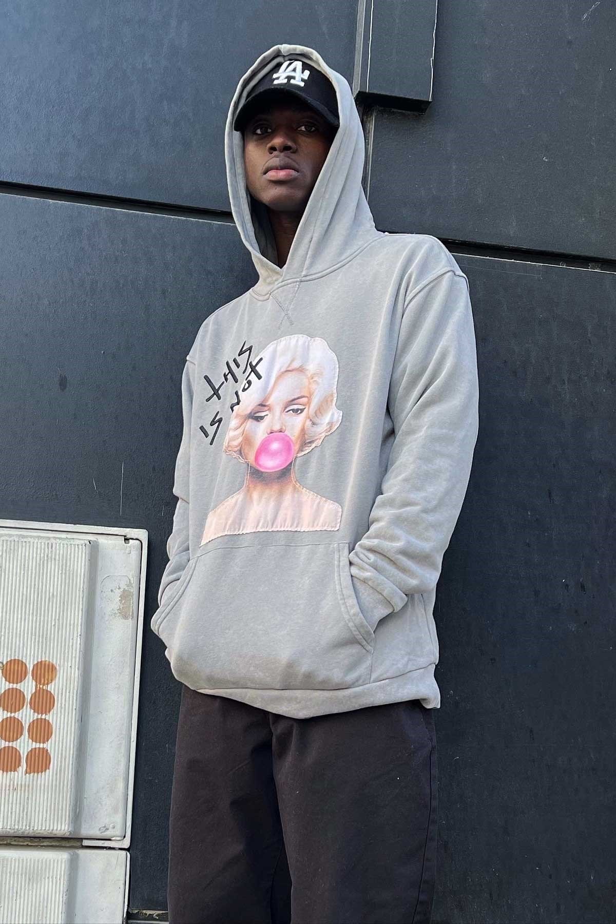 Oversize Yıkamalı Sweatshirt