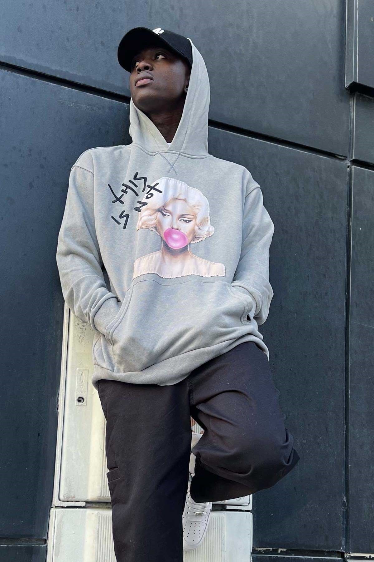 Oversize Yıkamalı Sweatshirt