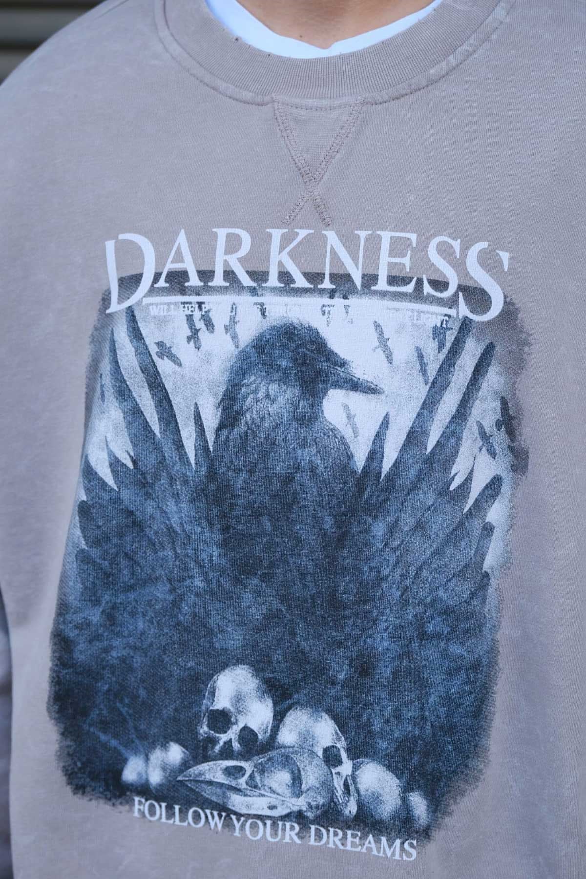 Oversize Yıkamalı Sweatshirt
