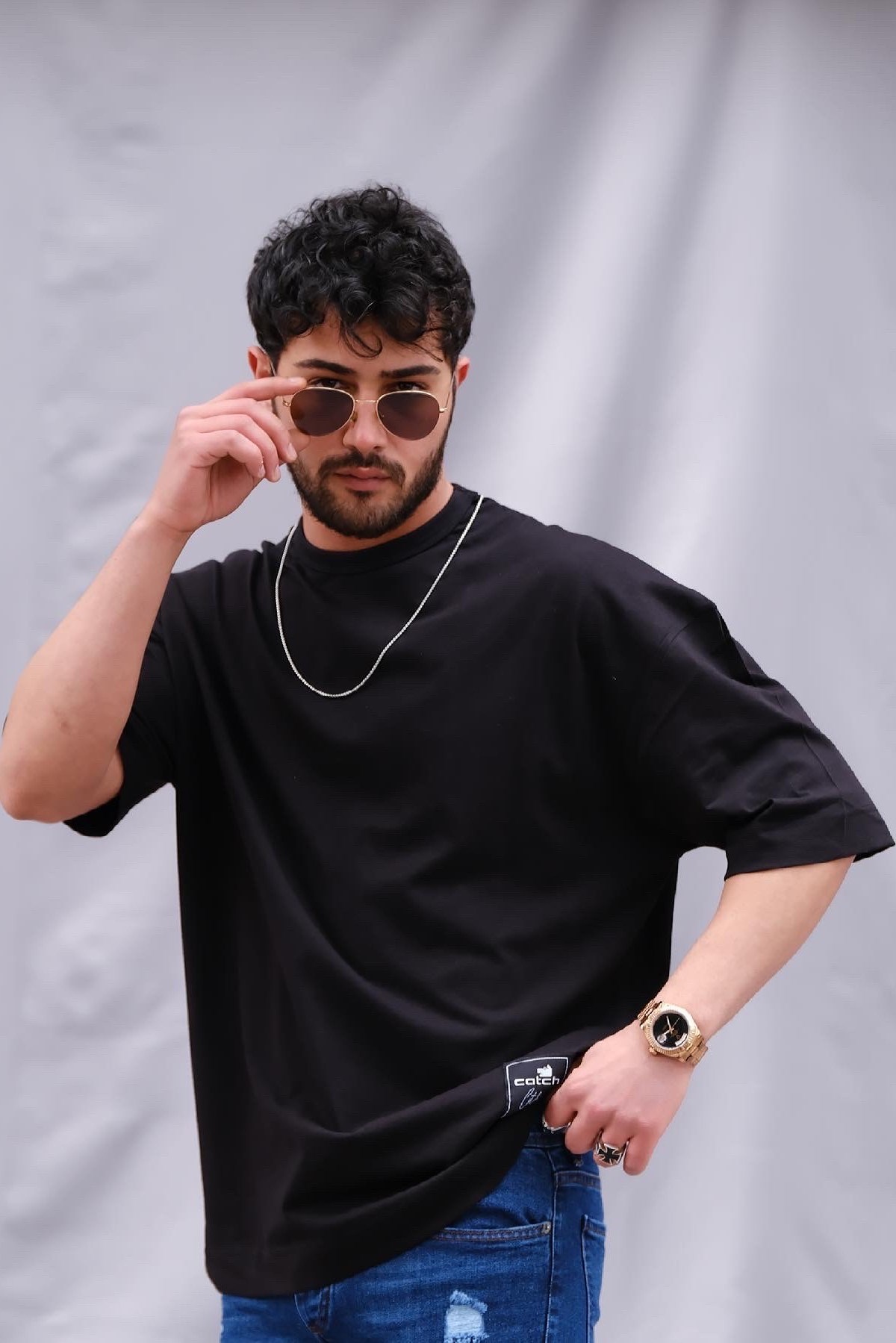 OversizeT-Shirt Siyah Dark Future