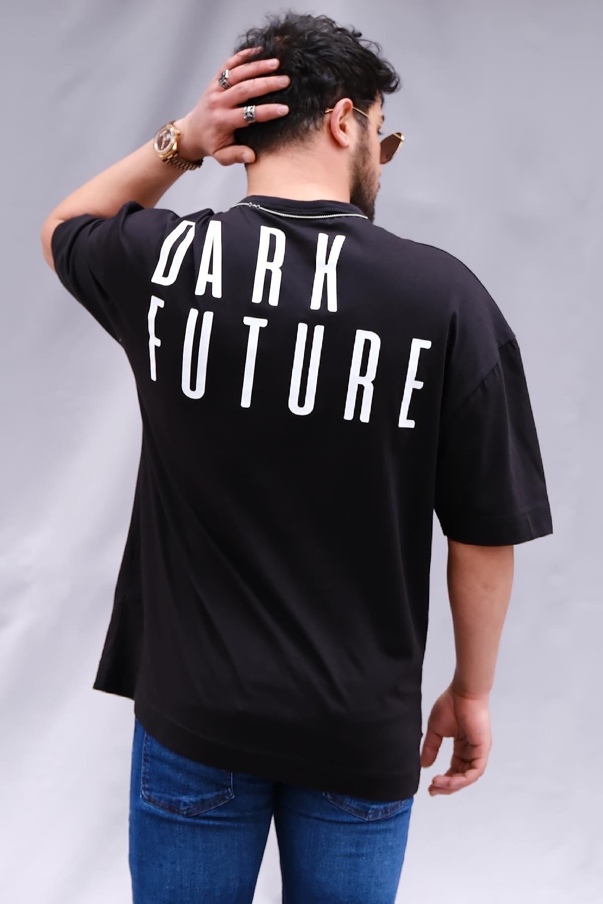 OversizeT-Shirt Siyah Dark Future