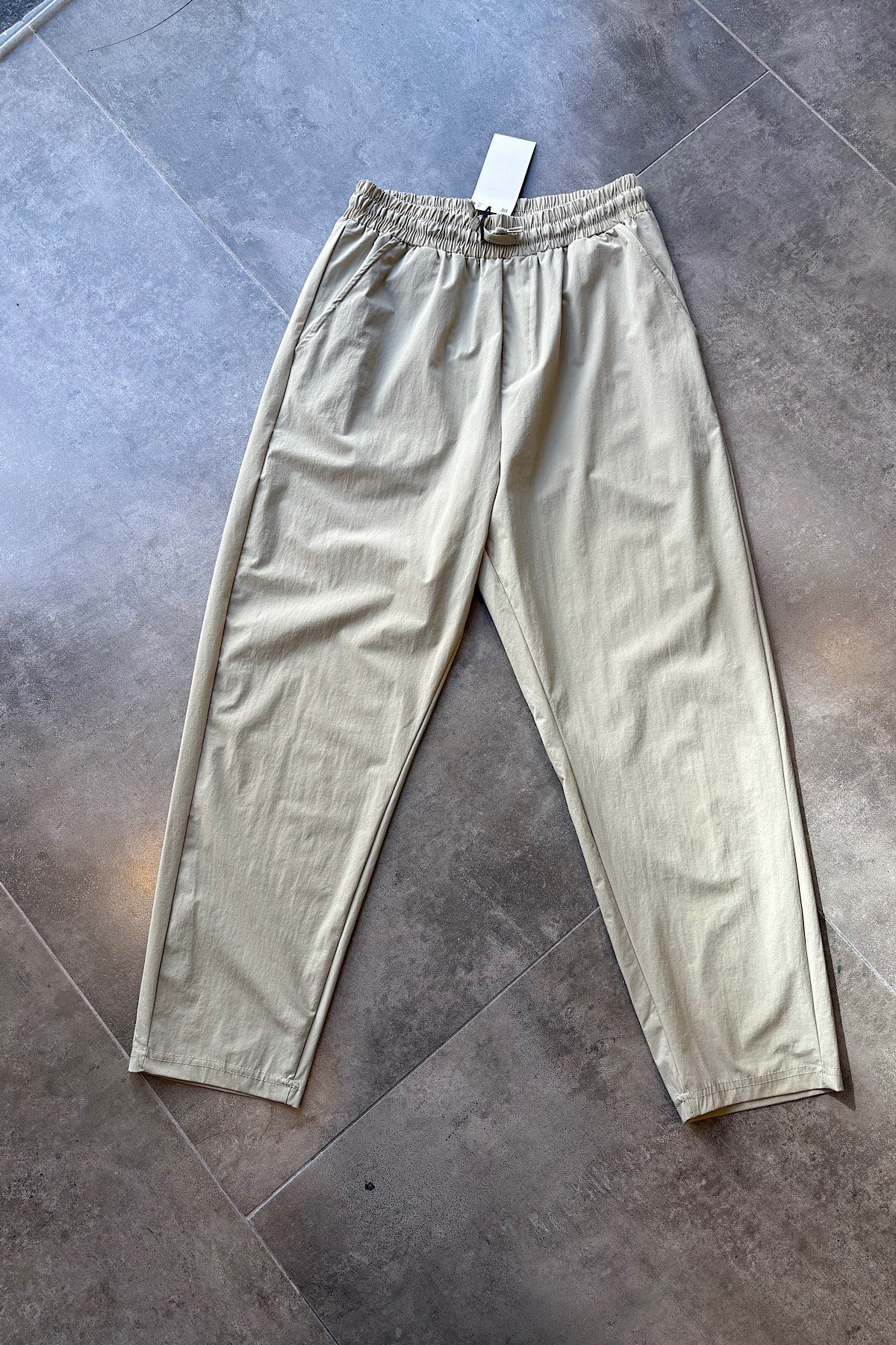 Paraşüt Kumaş Açık Yeşil Boyfriend Pantolon 