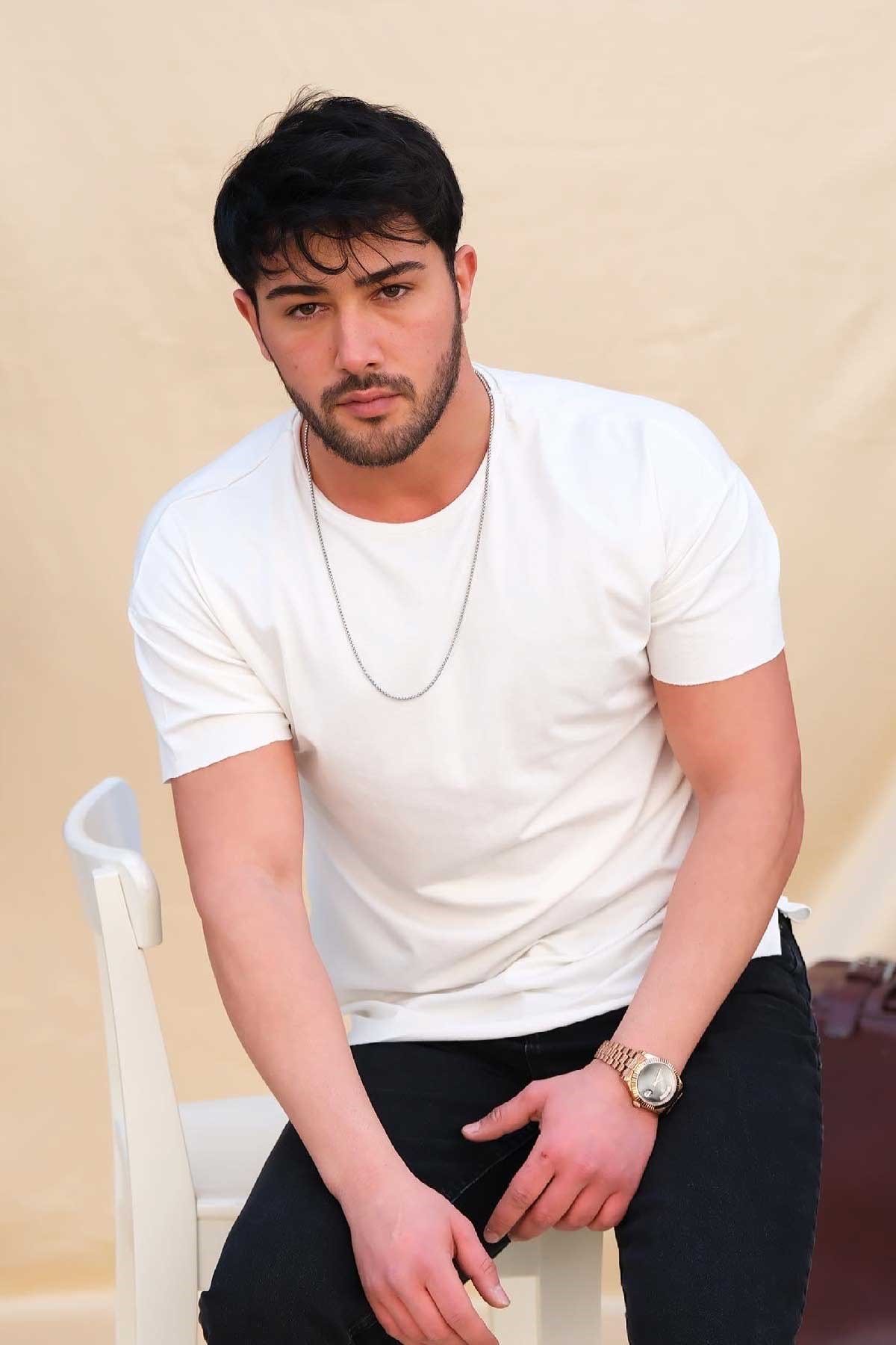 Regular Fit T-Shirt Beyaz Basic